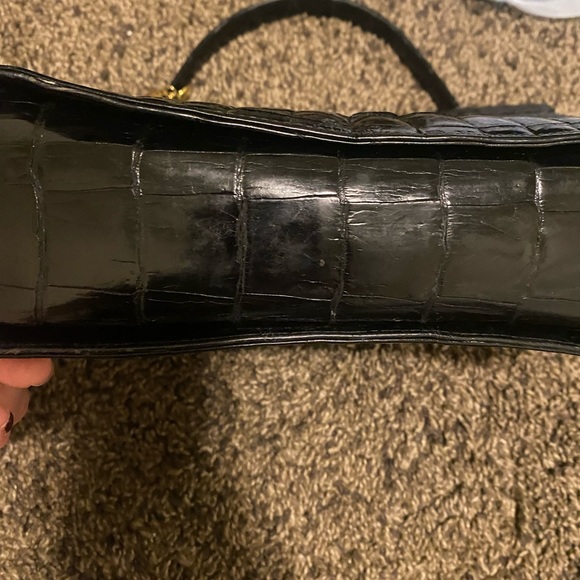 Made in Italy giani parapini. Crocodile leather hand bag - Picture 8 of 15